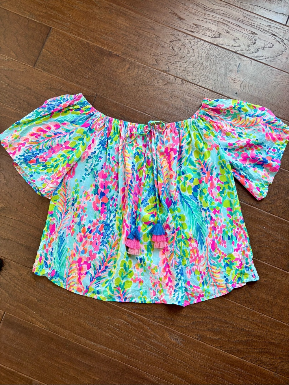 Lilly Pulitzer Sain Off-Shoulder too Catch the Wave